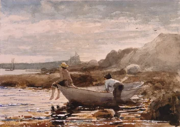 Pojkar i en dory, 1880